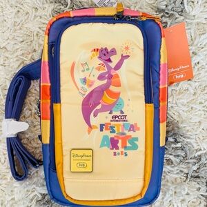 💜🧡 2025 Festival of the Arts EPCOT Lug Tailback Crossbody Bag NWT 💜🧡